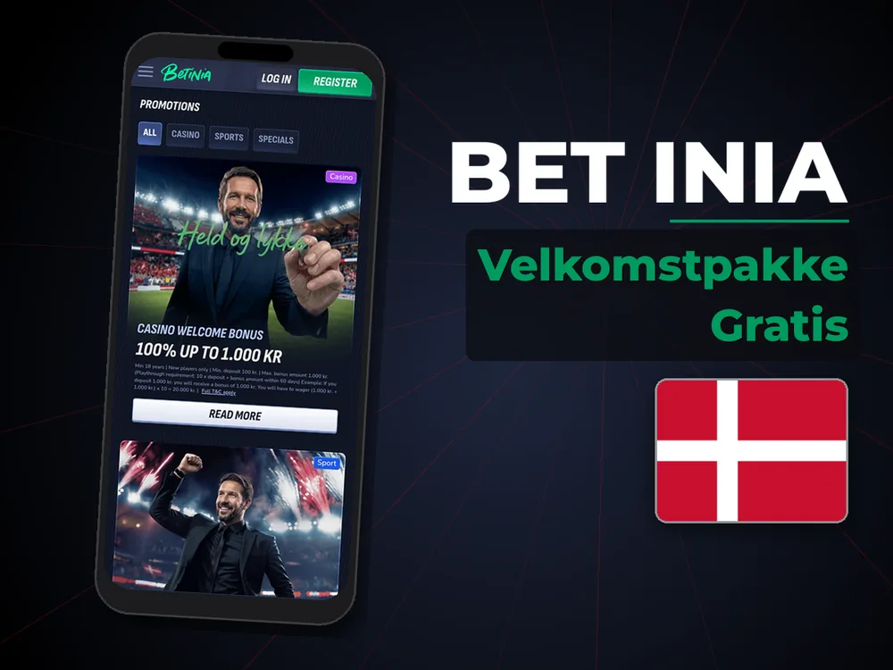 Bet Inia - Velkomstpakke Gratis