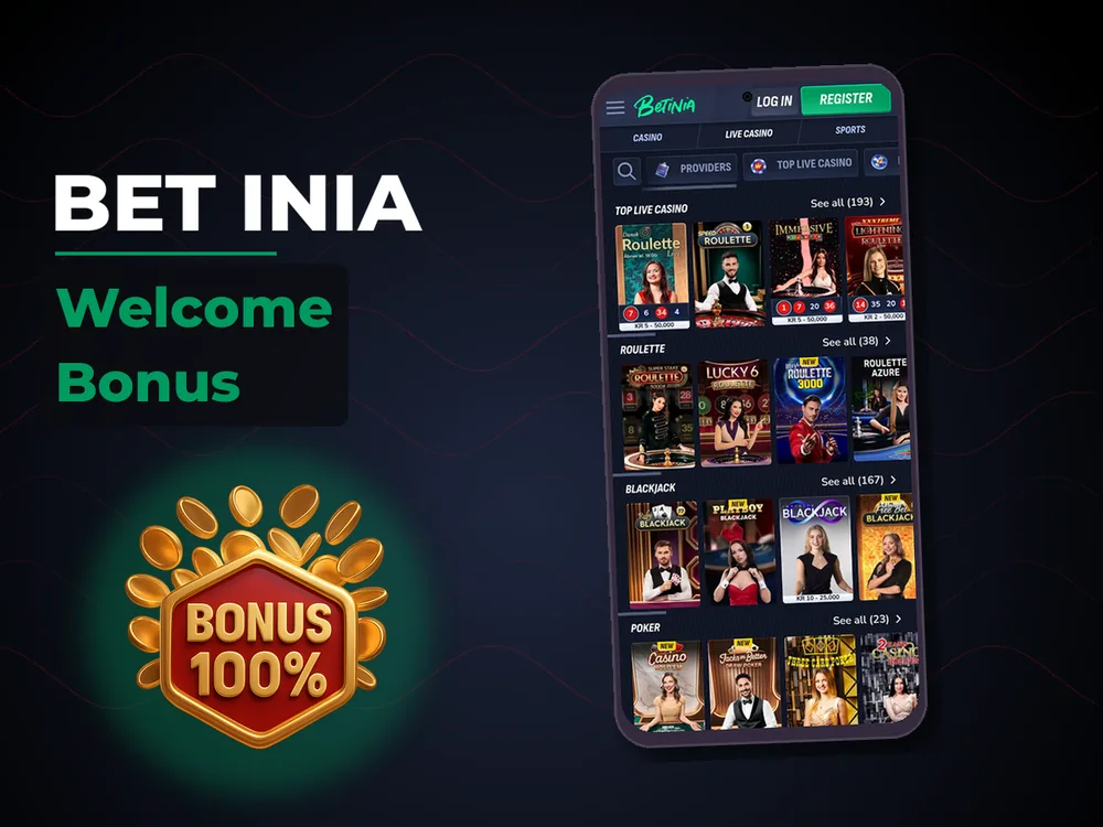 Bet Inia - Welcome Bonus
