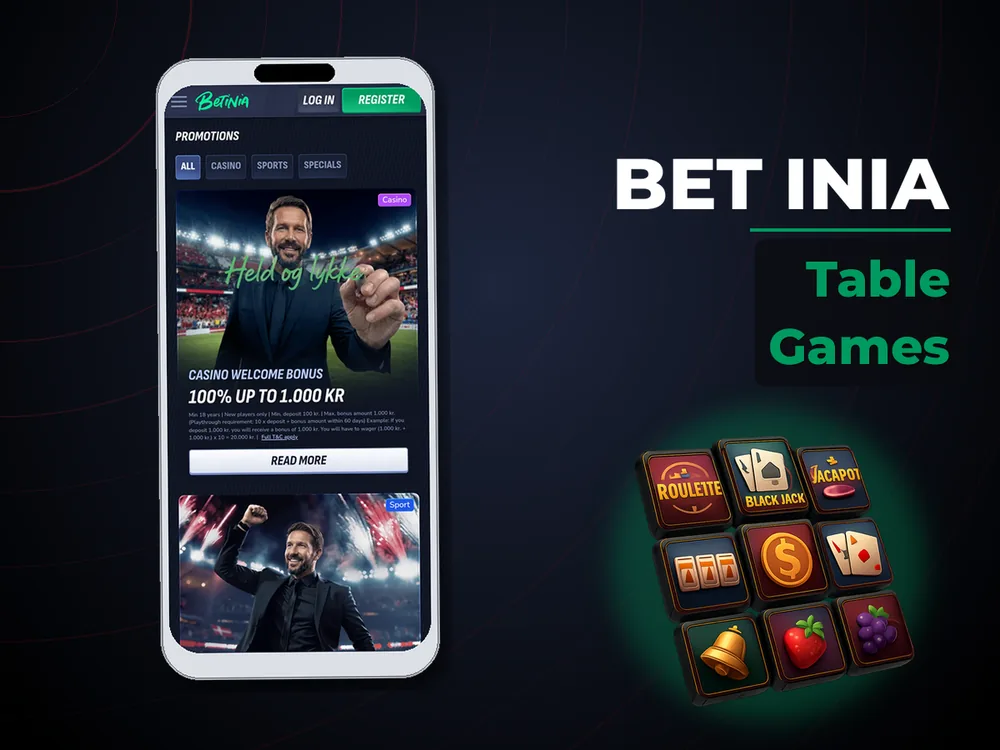Bet Inia - Table Games