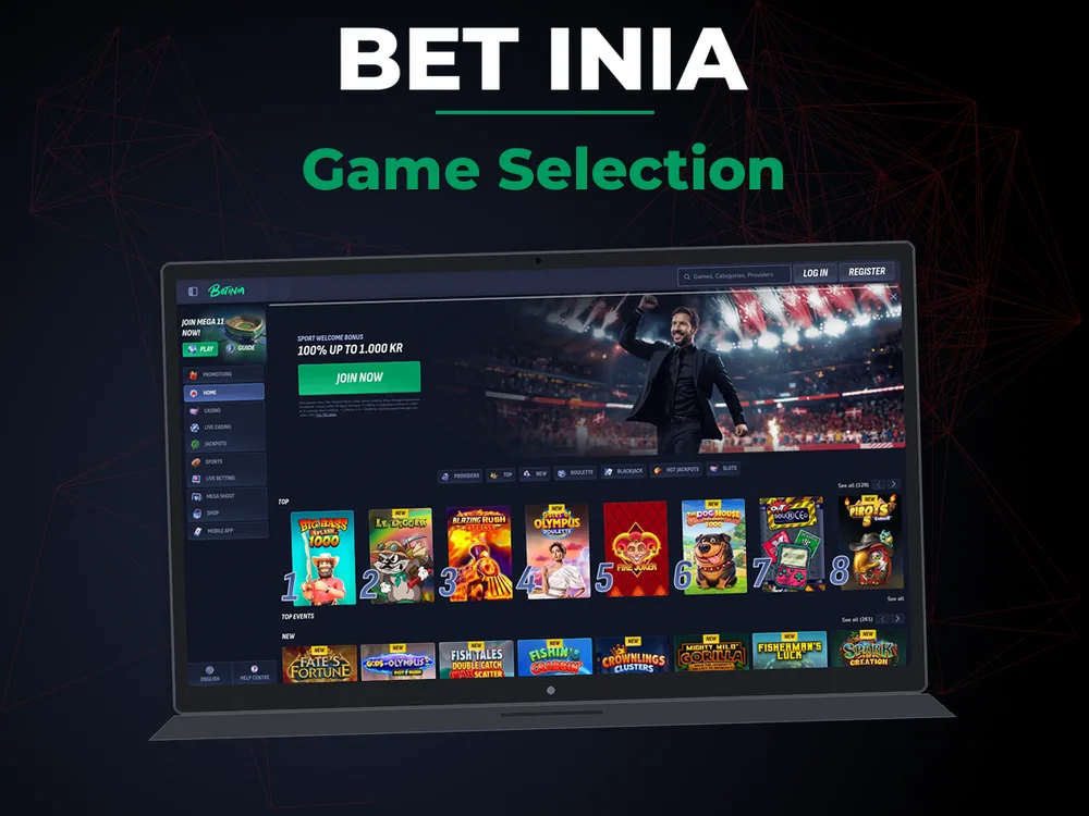 Bet Inia - Game Selection